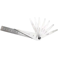 小窝厘 铁路轨道塞尺套装 铁路塞尺轨缝尺锥形尺轨道间隙斜塞尺楔形尺不锈钢三角尺 0.1-30mm