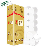 清风原木金装4层134克/卷*12卷 无芯卷纸 B01CDSJ3