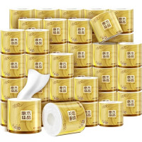 清风 卷纸原木金装4层125克24卷卫生纸整箱 B2013JE24N*