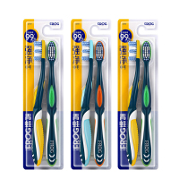 青蛙(FROG) 双效优+系列987男士牙刷 2支装*3板(颜色随机)