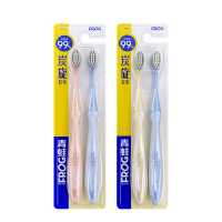 青蛙(FROG) 双效优+系列520牙刷 2支装*2板(颜色随机)