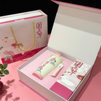 法诺厨三八女神节国潮礼品保温杯可定制 国色芳华套装-3(咖啡杯+艾草锤+明信片)(起订量:100套)