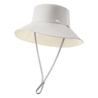 蕉下(BENEUNDER) 女士双面防晒帽AL50124 深岩灰/高岭白