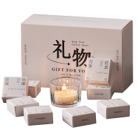 尹谜 安妮礼物蜡烛 小礼盒,玻璃容器,蜡烛,贺卡,火柴
