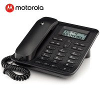 摩托罗拉(Motorola)电话机座机固定电话 办公家用 免电池 免提 双接口 CT420C (黑色)*