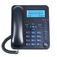 宏视道 HP8009超长10000小时录音电话机 支持国产操作系统快捷拨号电话薄 深蓝色*