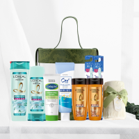 欧莱雅/丝塔芙/皓乐齿 洗护牙膏牙刷套装 800毫升+85g+140g+牙刷*2+毛巾*1