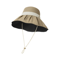 蕉下 BM507 女贝壳渔夫帽黑胶防紫外线遮阳帽 F 均码 帽檐12.5cm 帽深8.5cm(单位:顶)松果棕