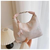 小窝厘 新中式国风刺绣手拎饺子包包 粉色*