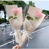 小窝厘 三八女神节鲜花速递伴手礼团购单支小花束-单支粉色玫瑰(起订量:100支)接单日期5月12日-16日