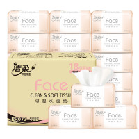 洁柔 Face抽纸百花香味纸巾3层120抽18包有香型可湿水卫生纸家庭装整箱 18包PR073-18E*