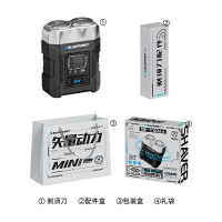 蓝宝(BLAUPUNKT) 剃须刀电动刮胡刀双刀头便携式胡须刀BP-TXDA4 [常规款]白色礼袋