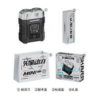 蓝宝(BLAUPUNKT) 剃须刀电动刮胡刀双刀头便携式胡须刀 BP-TXDA4 [常规款]白色礼袋