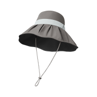 蕉下 BM507 女贝壳渔夫帽黑胶防紫外线遮阳帽 F 均码 帽檐12.5cm 帽深8.5cm(单位:顶)深花灰