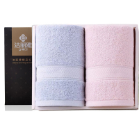 洁丽雅(grace) 6732 抗菌毛巾2条礼盒装 76*35cm 110g(单位:条)颜色随机