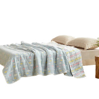 恒源祥(HYX)HYX069MJ 六层纱布儿童毯毛巾被 150*200cm 彩云蓝