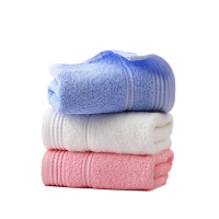 洁丽雅(grace)e0117 A类新疆长绒棉加厚纯棉男女成人洗脸面巾 72*34cm/97g 3条装颜色随机