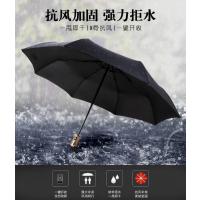 小窝厘 全自动遮阳晴雨伞防晒紫外线太阳伞碳纤维黑胶8骨 306黑色(起订量:100把)