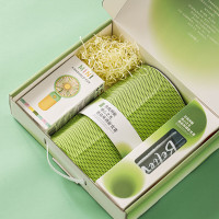 优竹世家毛巾风扇水杯礼盒套装夏季清凉运动套装 皆欢喜-3 (1运动巾1风扇1个600ml水杯) (起订量:60份)*