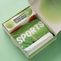 优竹世家毛巾雨伞水杯礼盒套装夏季清凉运动套装 皆欢喜-6(1运动巾1雨伞1个600ml水杯) (起订量:60份)