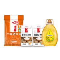 陇间柒月 米面油套餐 10kg+5L 内含:六月富硒大米5KG,富硒小麦粉2.5KG*2,玉米油胚芽油5L