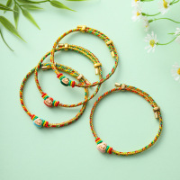 iChoice端午节手绳手工编织五彩绳手串礼物配饰-单粽宝-颜色随机(起订量:20条)