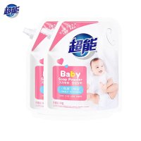 超能 婴幼儿天然皂粉1kg*2袋