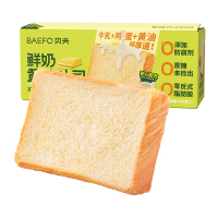 贝夫(BAEFO) 鲜奶黄油吐司480克*1箱
