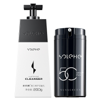 和风雨(Hefengyu)HYH-016 男士防晒洁面套装 高倍防晒霜100g+美白洗面奶200g