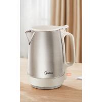 美的(Midea)电热水壶 1.7L家用 自动断电 304不锈钢 1800W大功率电水壶 SH17DG01*