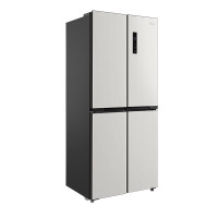 美的(Midea)十字对开门四门风冷无霜60cm超薄机身嵌入式一级能效电冰箱 405升BCD-405WSPZM(ZG)