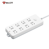 公牛(BULL )过载保护插座/插线板/插排/排插/接线板/拖线板 8位总控 全长3米 GN-217