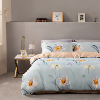 水星家纺 全棉印花四件套(抗菌)花开彼岸 124423 200cm×230cm*