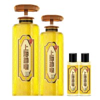 上海药皂 硫磺温泉液体香皂除螨沐浴露(620g+320g+80g*2) 去油滋润洗护套装