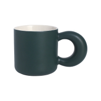 唯都 极简大耳朵杯W- H22墨绿330毫升