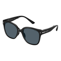 蕉下 (BENEUNDER) 方圆大框折叠墨镜FD428-TP301(黑色镜框+灰色镜片)
