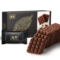 诺梵 多口味巧克力薄片110g代脂原味*