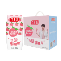 佳果源100%蜜桃复合果汁200ml*12瓶礼盒装*