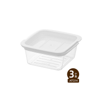 太力(TAILI) 食品级冰箱收纳盒三件套 ATT214 16*16*5.5cm(3个) 850ml
