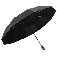 红叶(REDLEAF) 三折玻纤方块几何伞DF2857 黑色
