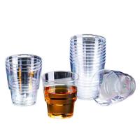 芳草地 一次性杯子 加厚水晶硬塑杯 3G5446 200ml*60只