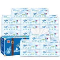 可心柔 (COROU) V9婴儿3层120抽柔纸巾 V9136-16 4提*4包整箱