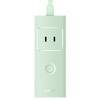 倍思(BASEUS) 灵傲系列 插线板 3AC+1U+2C 20W Lite 1.5m电源线 中规 莫兰迪绿
