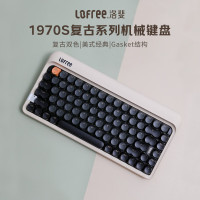 洛斐(LOFREE)OE914 圆点三模机械键盘 1970S奶昔色