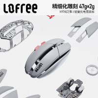 洛斐(LOFREE)OE923 HYPACE三模无线鼠标 雅灰