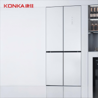 康佳 高端十五天生态原鲜446Pro月岩白玻璃超薄平嵌除菌净味十字对开冰箱BCD-446WP4CJSM-A*