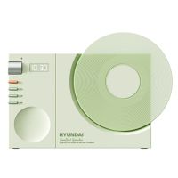 HYUNDAI 时光黑胶唱片时钟蓝牙音箱YH-F170青梅绿(内蒙区域销售)