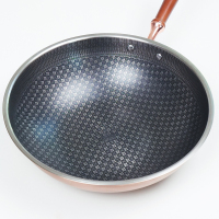 火象 劳斯莱斯钛金千福炒锅HXG-CG244 金色32cm