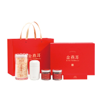 金燕耳 红色礼盒C02 纯萃80g+红枣片40g+枸杞60g+小金勺+焖烧杯+手提袋