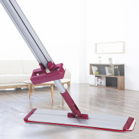 好媳妇(okaywife) 35CM易洁免手洗平拖-玫红铝合金板(2块布)